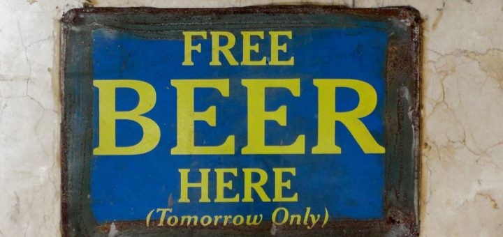 Free Beer Here (tomorrow only)