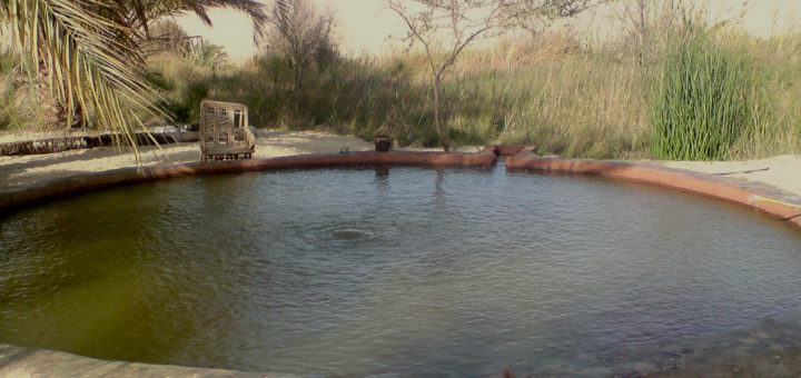 Source chaude près de Siwa